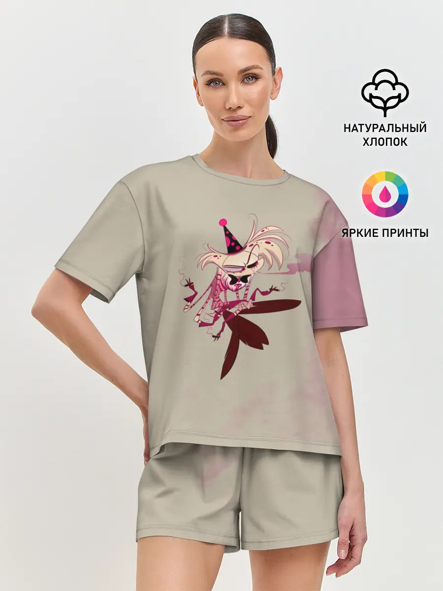 Женская пижама с шортами / Hazbin Hotel