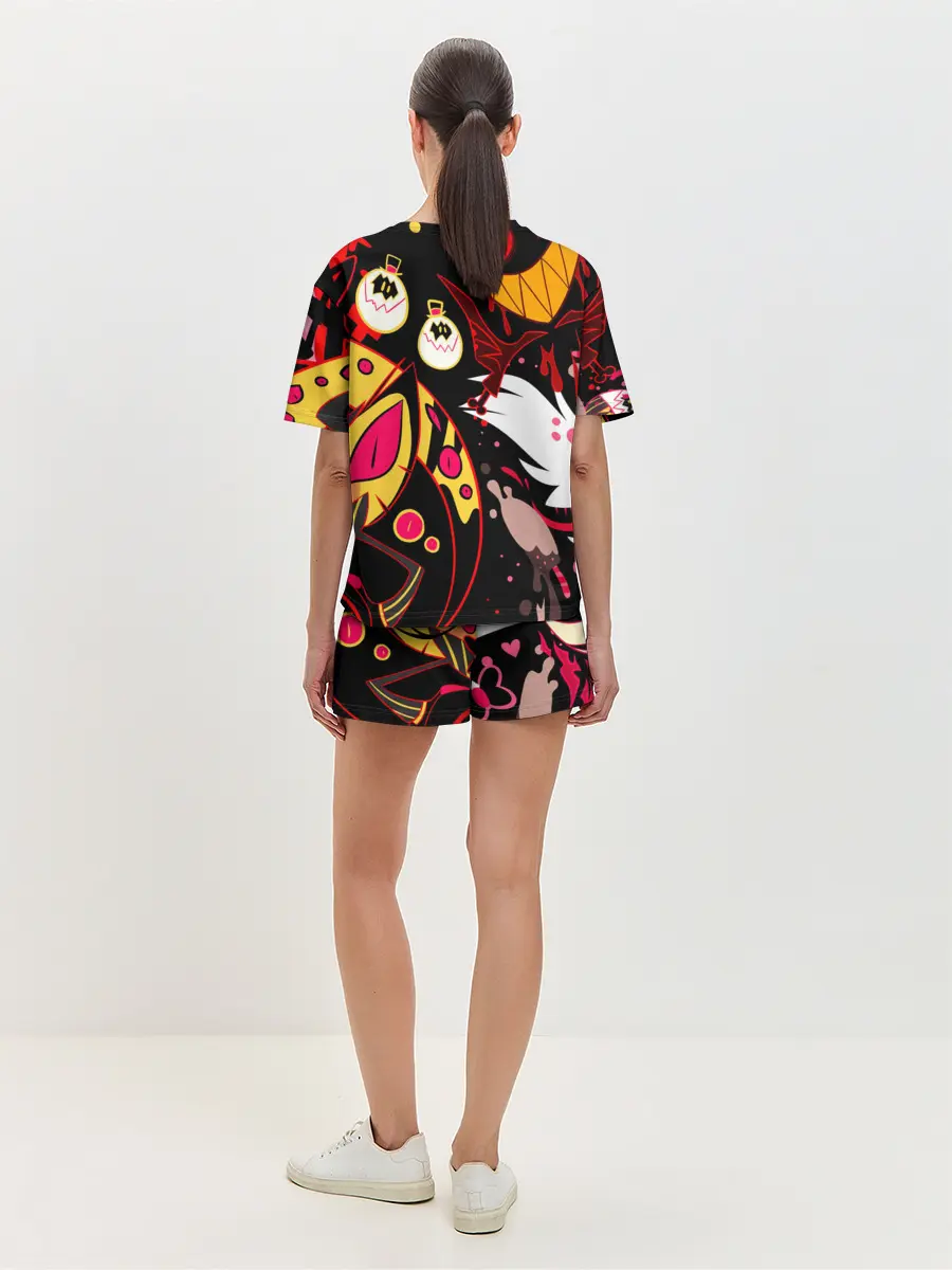 Женская пижама с шортами / Hazbin Hotel