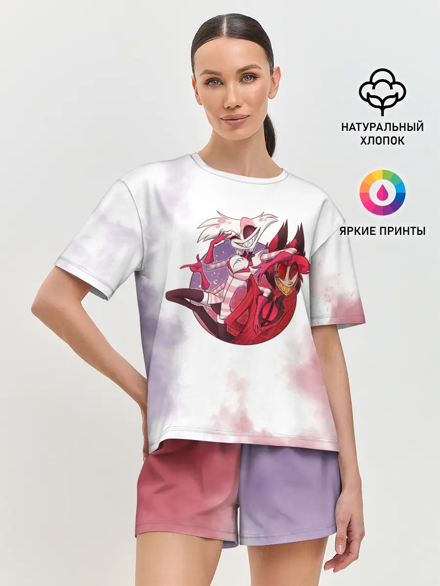 Женская пижама с шортами / Hazbin Hotel