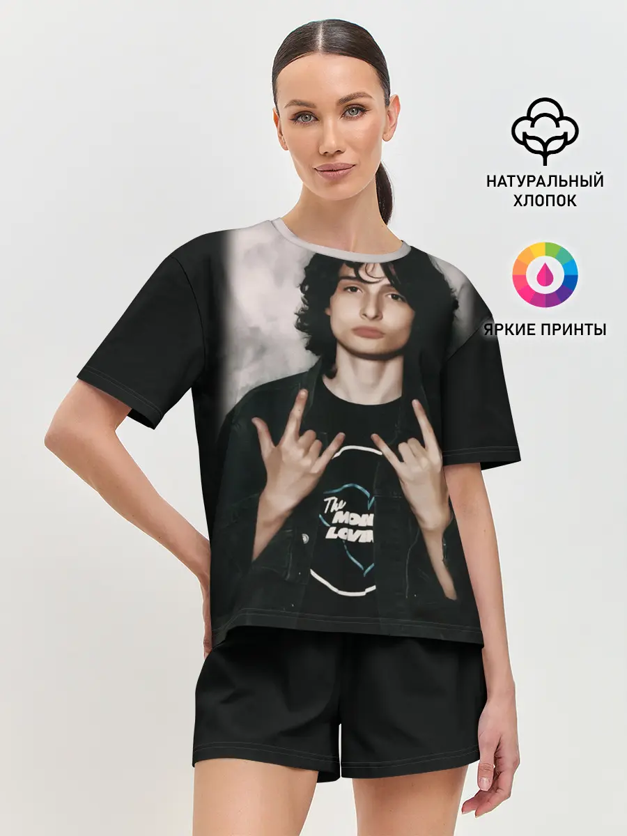 Женская пижама с шортами / finn wolfhard