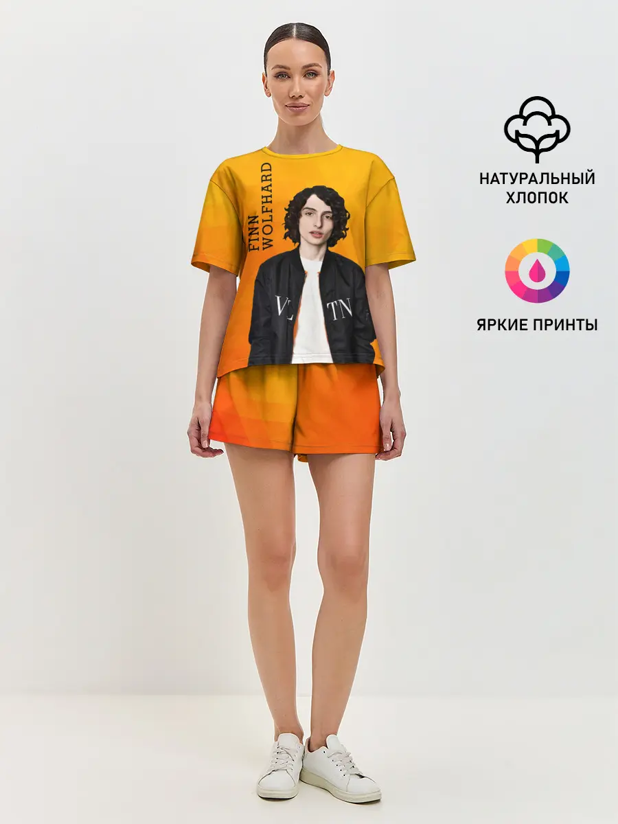 Женская пижама с шортами / finn wolfhard