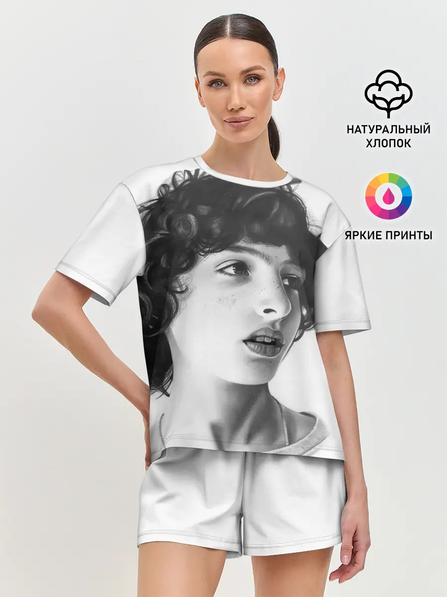 Женская пижама с шортами / finn wolfhard