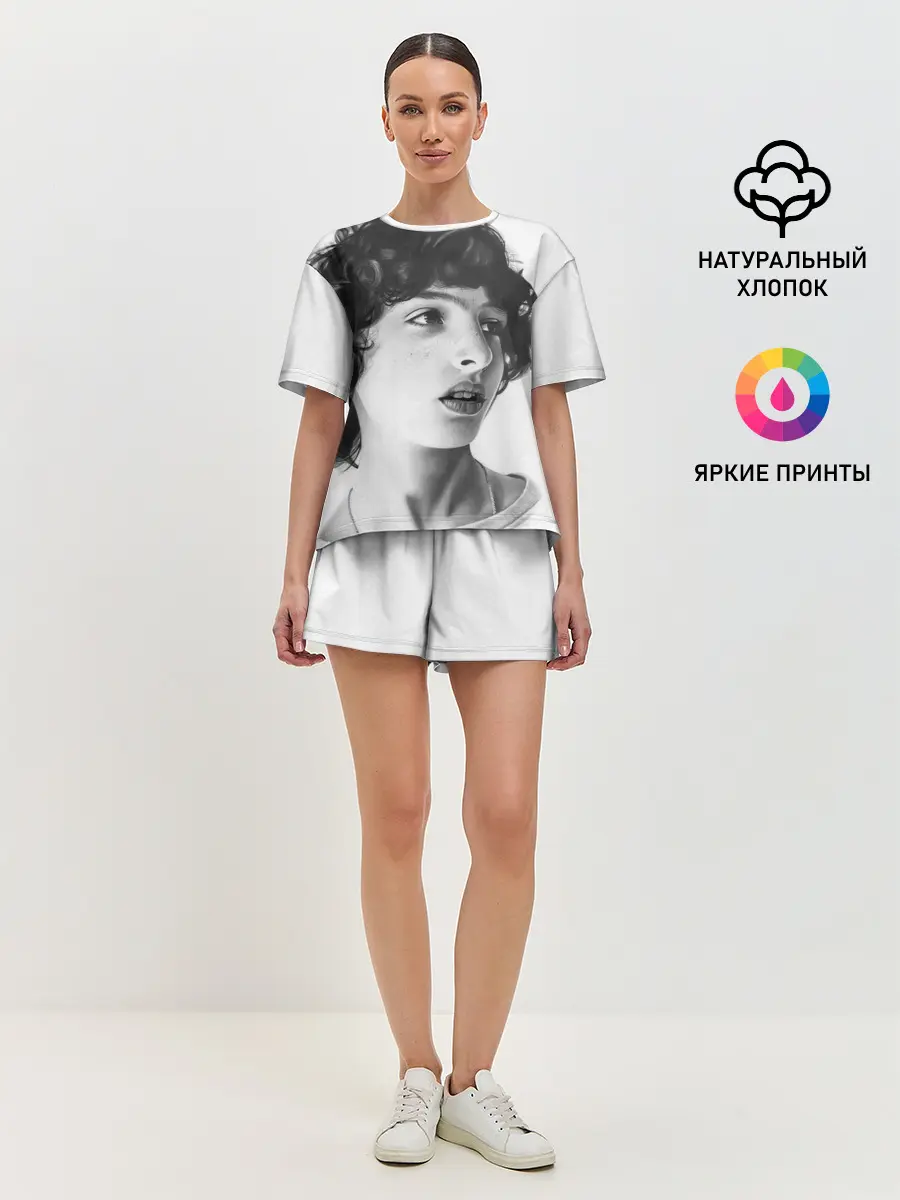 Женская пижама с шортами / finn wolfhard