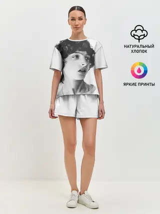 Женская пижама с шортами / finn wolfhard