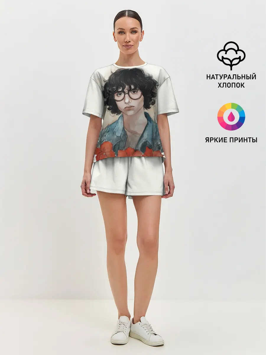 Женская пижама с шортами / finn wolfhard