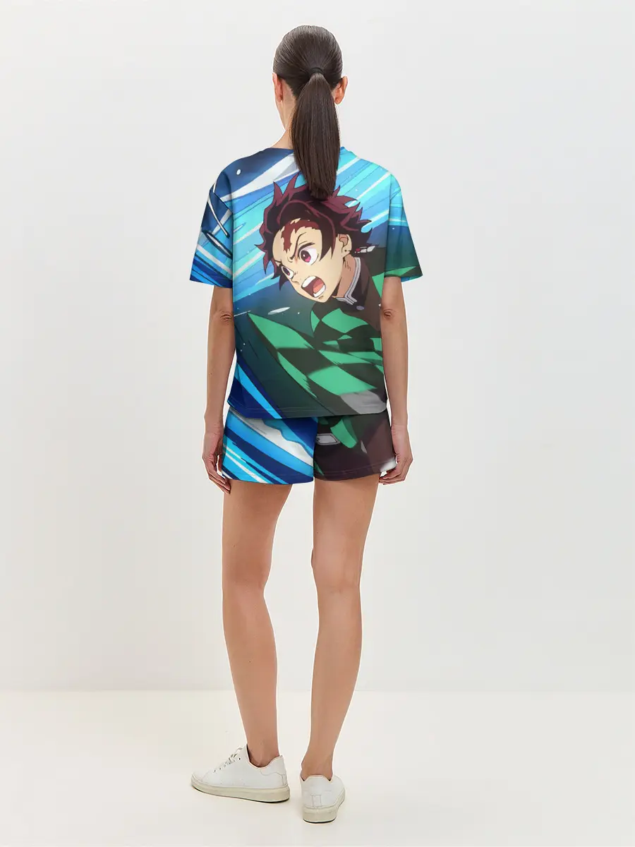 Женская пижама с шортами / Клинок рассекающий демонов