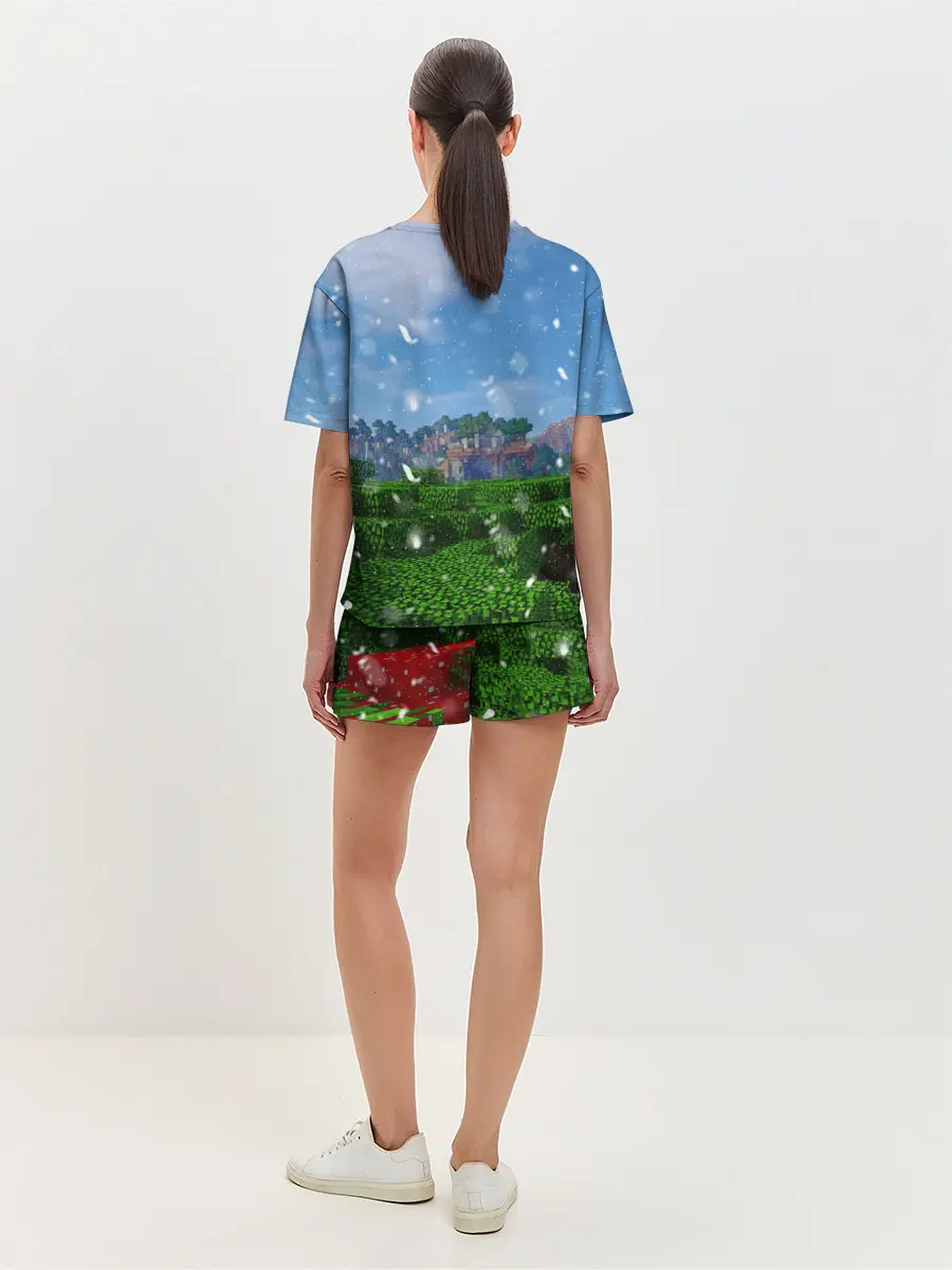 Женская пижама с шортами / Minecraft / Майнкрафт