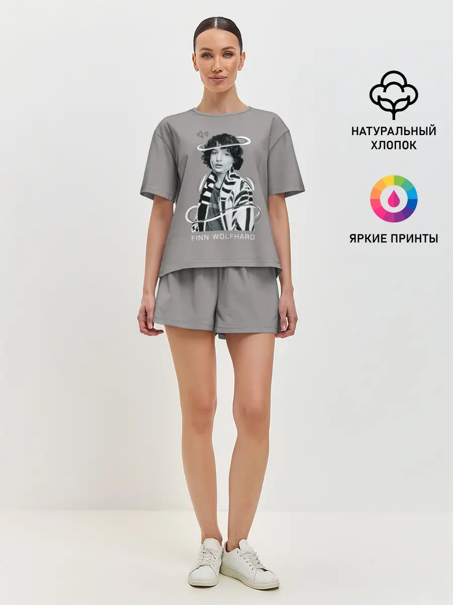 Женская пижама с шортами / finn wolfhard