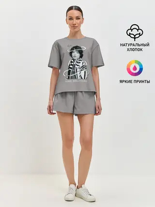 Женская пижама с шортами / finn wolfhard
