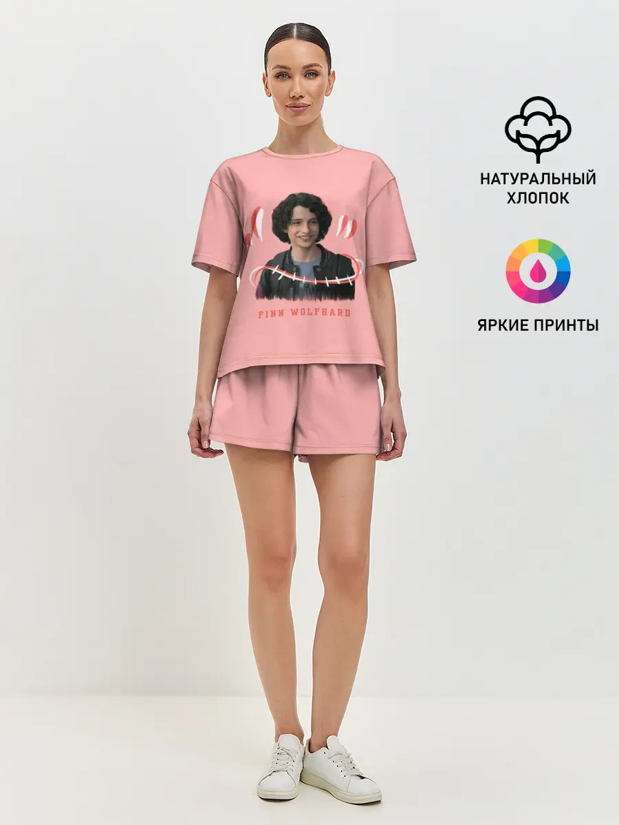 Женская пижама с шортами / finn wolfhard