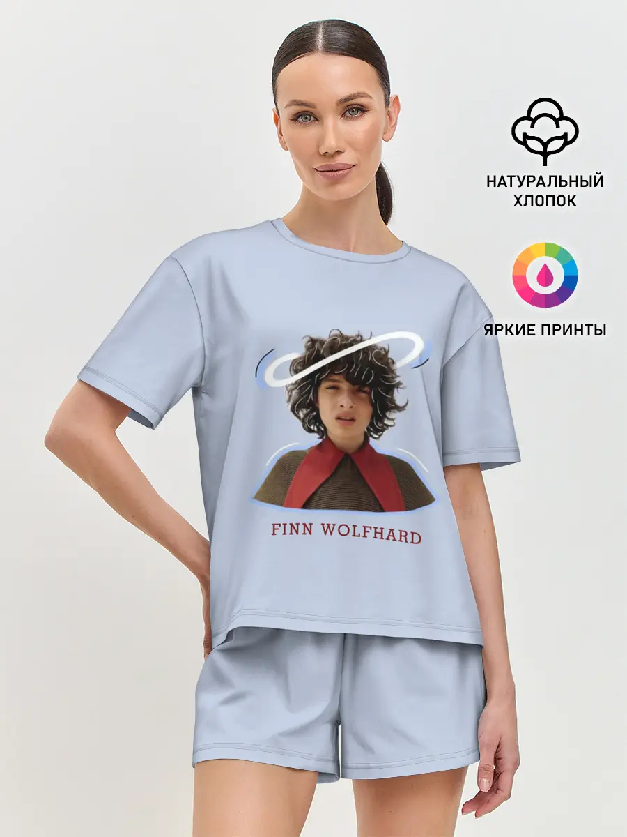 Женская пижама с шортами / finn wolfhard