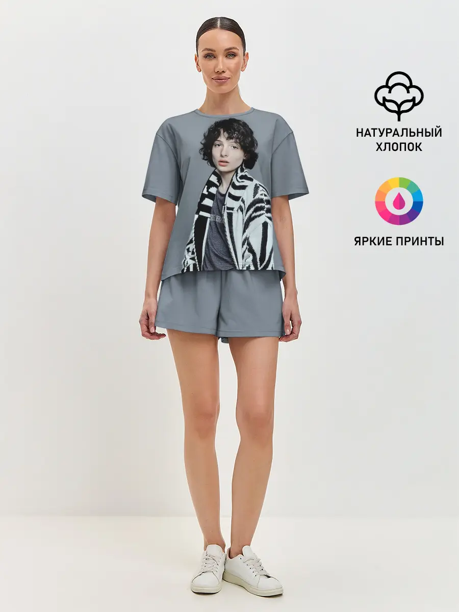 Женская пижама с шортами / finn wolfhard