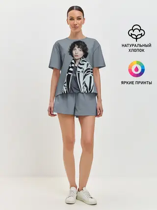 Женская пижама с шортами / finn wolfhard