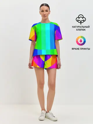 Женская пижама с шортами / MAKE LOVE, NOT WAR