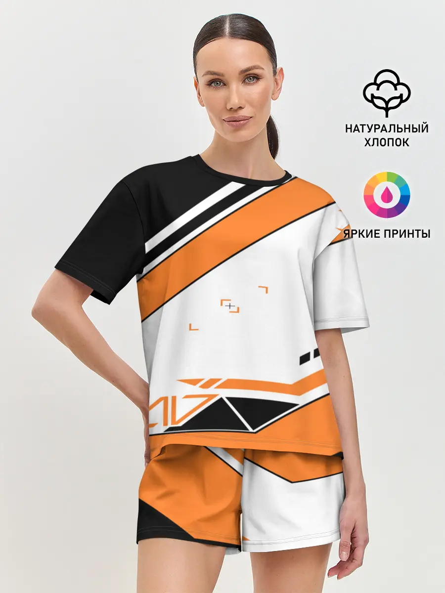 Женская пижама с шортами / Cs Go Asiimov Style #1