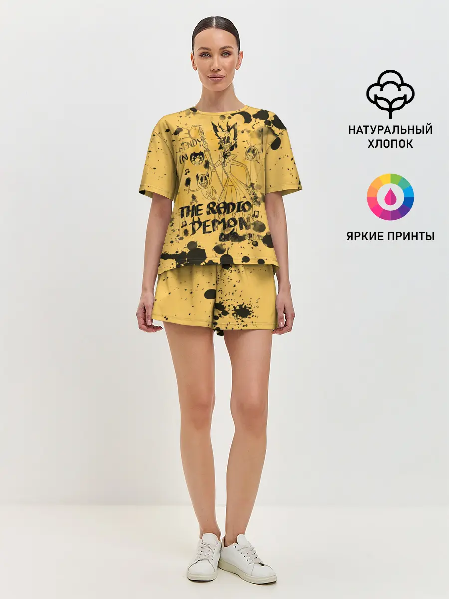 Женская пижама с шортами / Hazbin Hotel