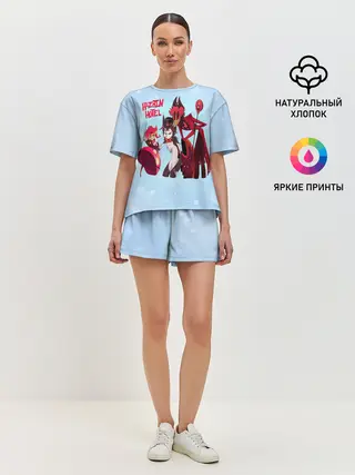 Женская пижама с шортами / Отель хазбин