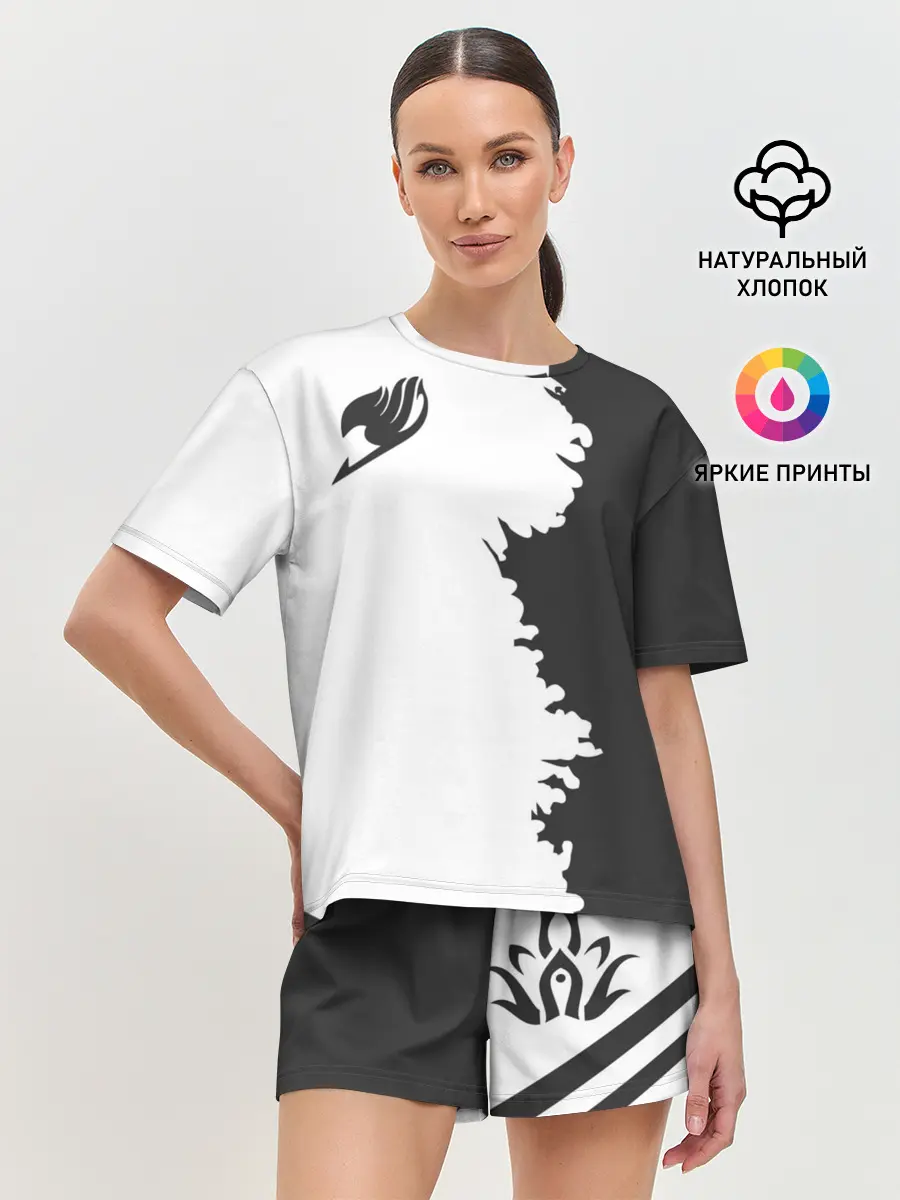 Женская пижама с шортами / абстракция Фейри Тейл