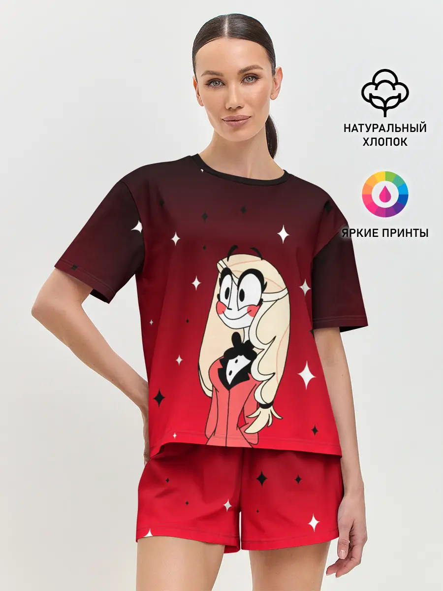 Женская пижама с шортами / ОТЕЛЬ ХАЗБИН ЧАРЛИ