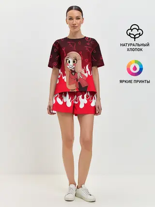 Женская пижама с шортами / ОТЕЛЬ ХАЗБИН ЧАРЛИ