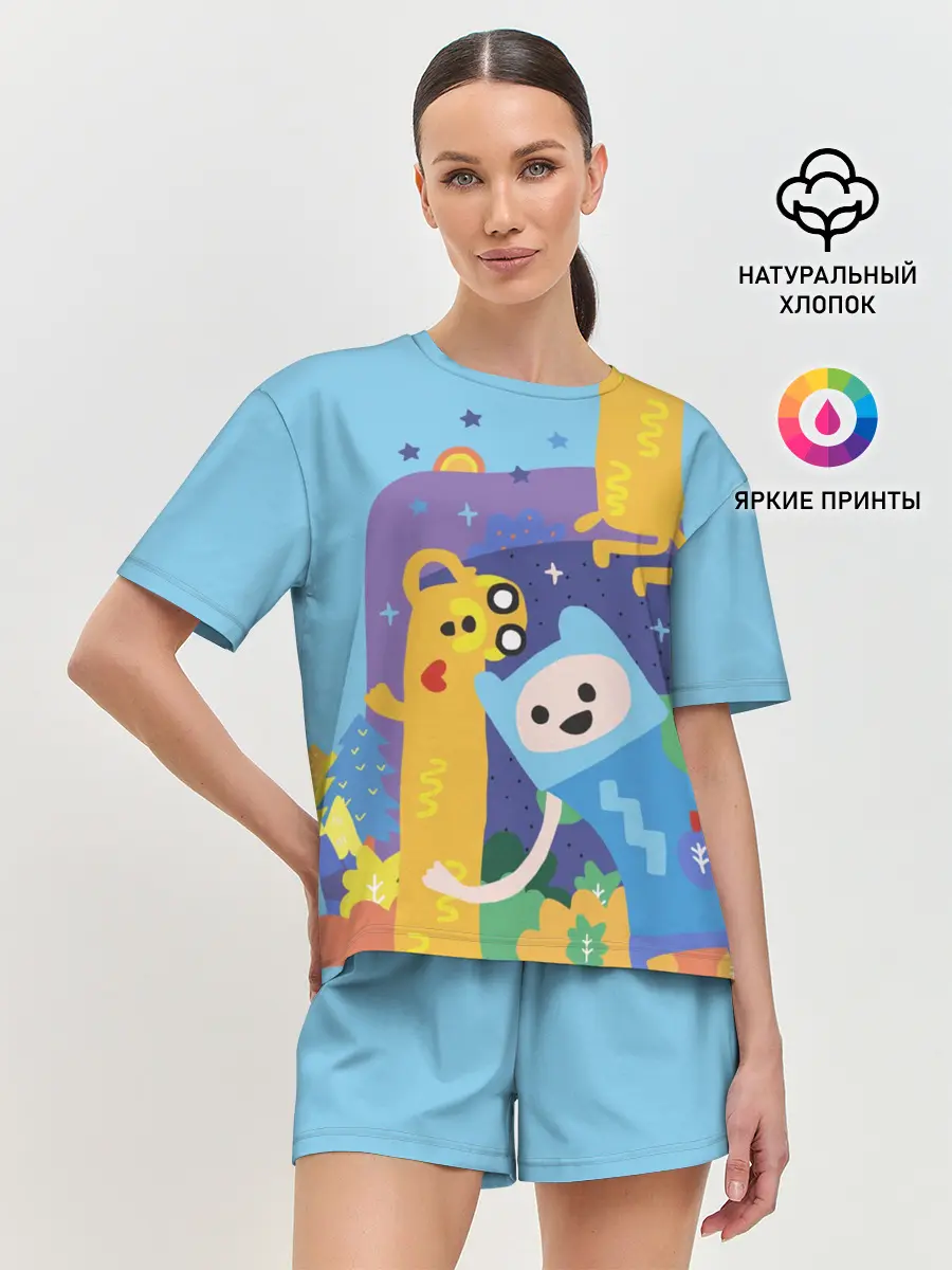 Женская пижама с шортами / Время приключений Winter