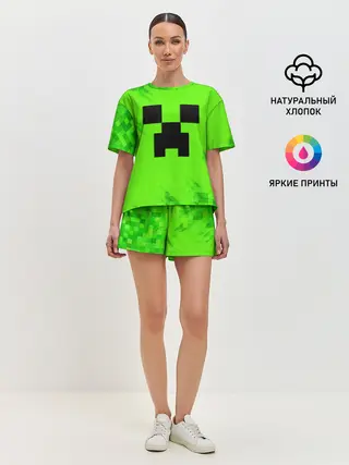 Женская пижама с шортами / MINECRAFT