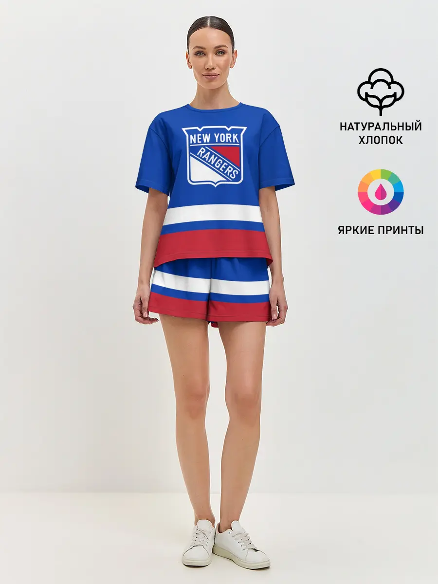 Женская пижама с шортами / Нью-Йорк Рейнджерс НХЛ