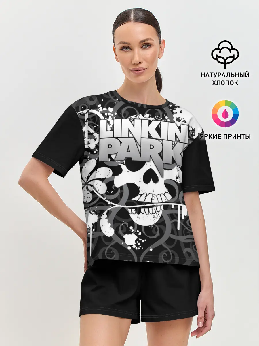 Женская пижама с шортами / Linkin Park