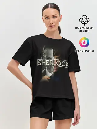 Женская пижама с шортами / Sherlock