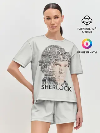 Женская пижама с шортами / SHERLOCK | ШЕРЛОК