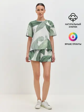 Женская пижама с шортами / Из тропиков