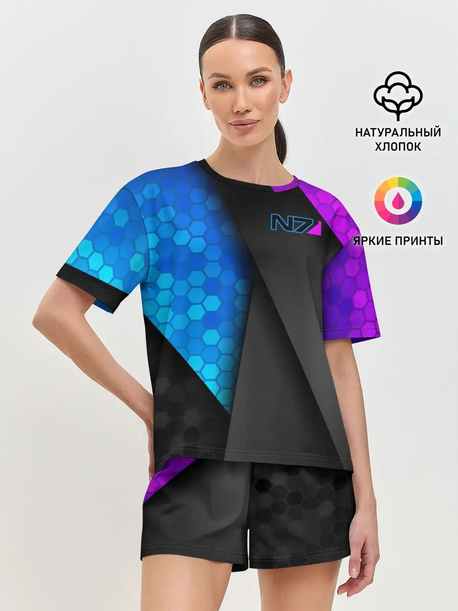 Женская пижама с шортами / Mass Effect N7