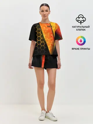 Женская пижама с шортами / Mass Effect N7