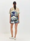 Женская пижама с шортами / Kanagawa Wave Art