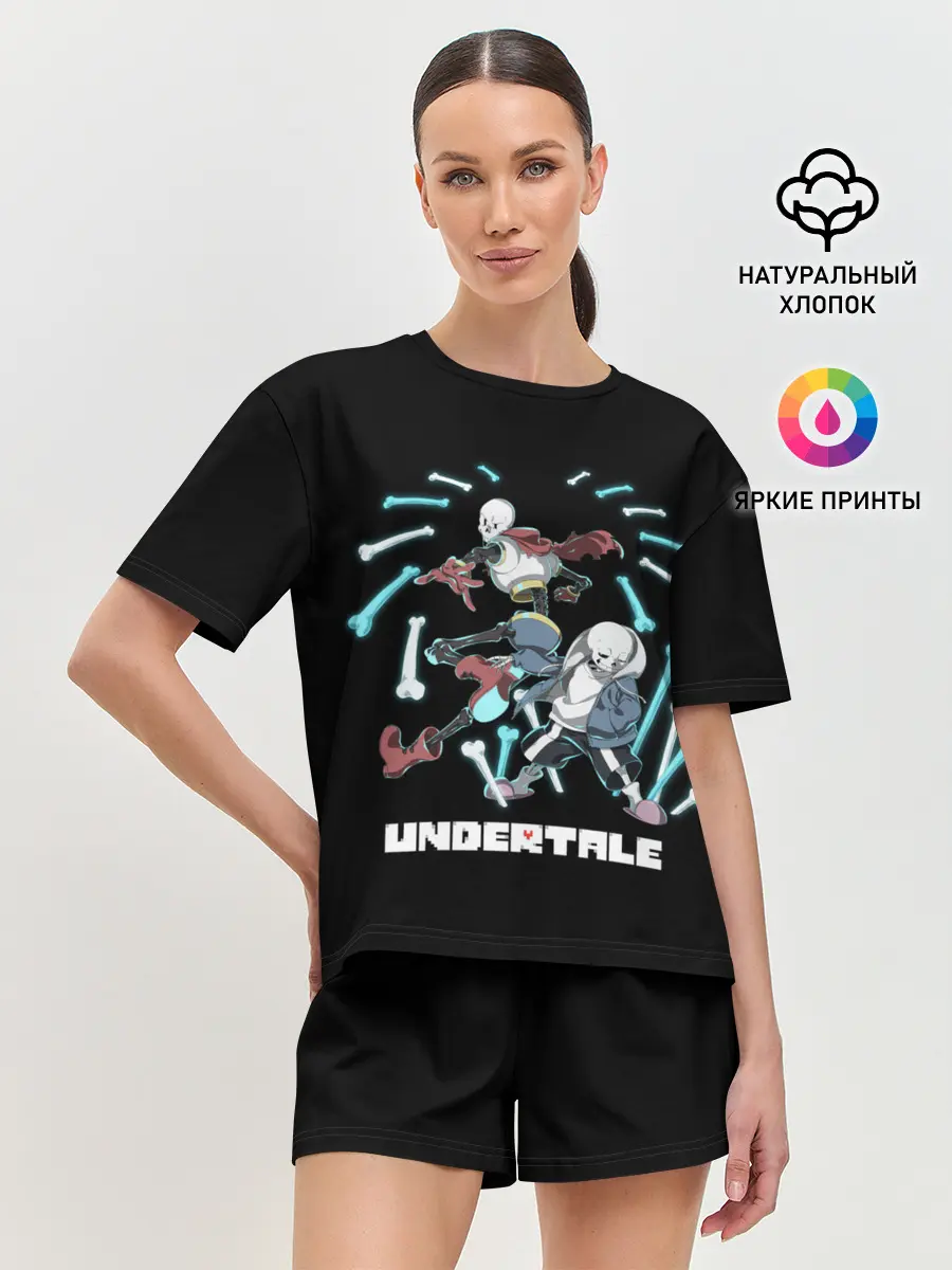 Женская пижама с шортами / UNDERTALE