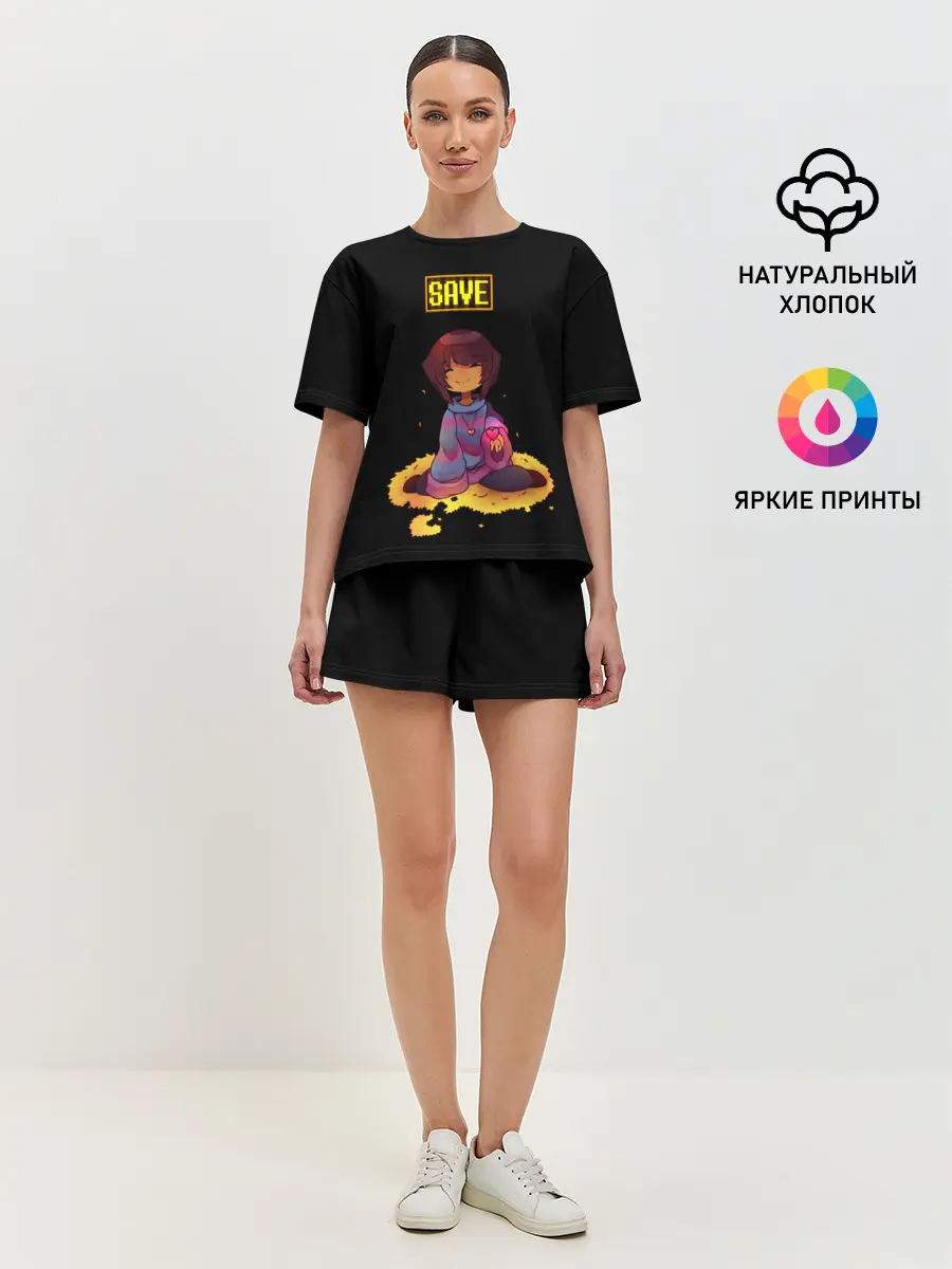 Женская пижама с шортами / UNDERTALE FRISK