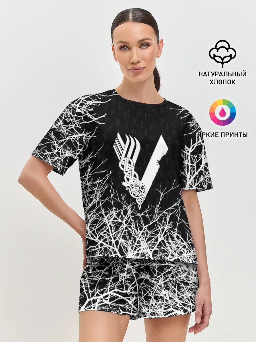 Женская пижама с шортами / ВИКИНГИ