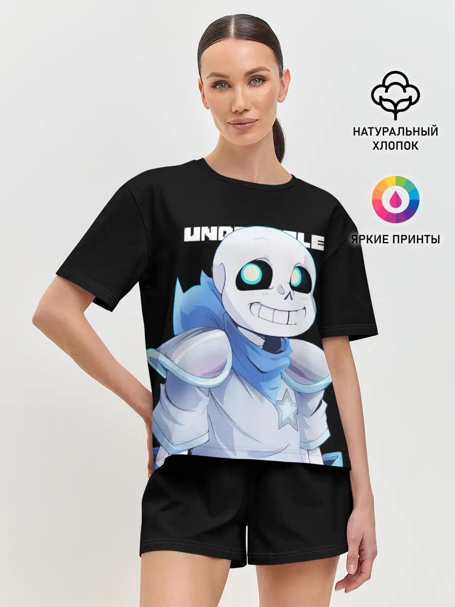 Женская пижама с шортами / UNDERTALE