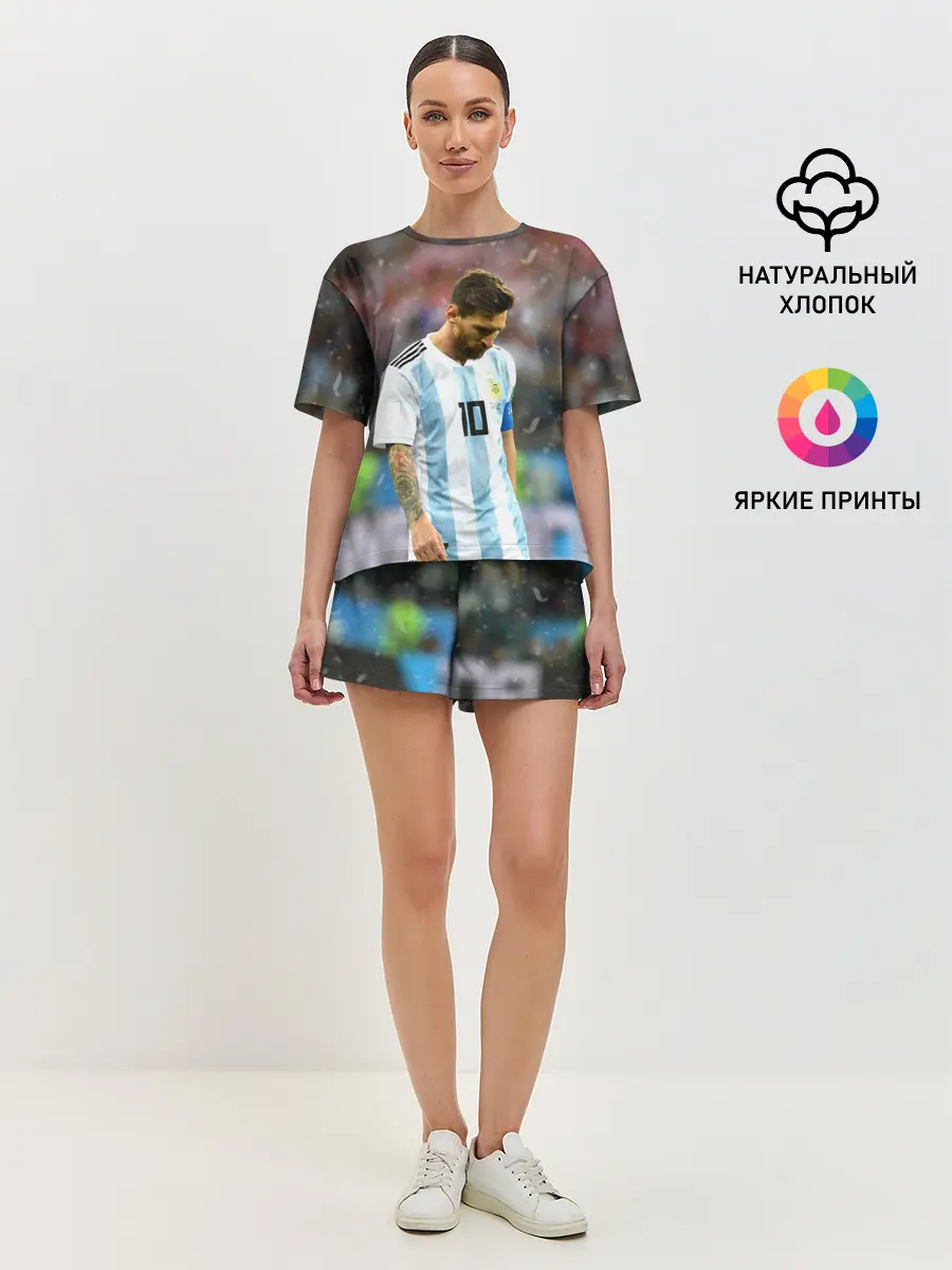 Женская пижама с шортами / Месси Аргентина
