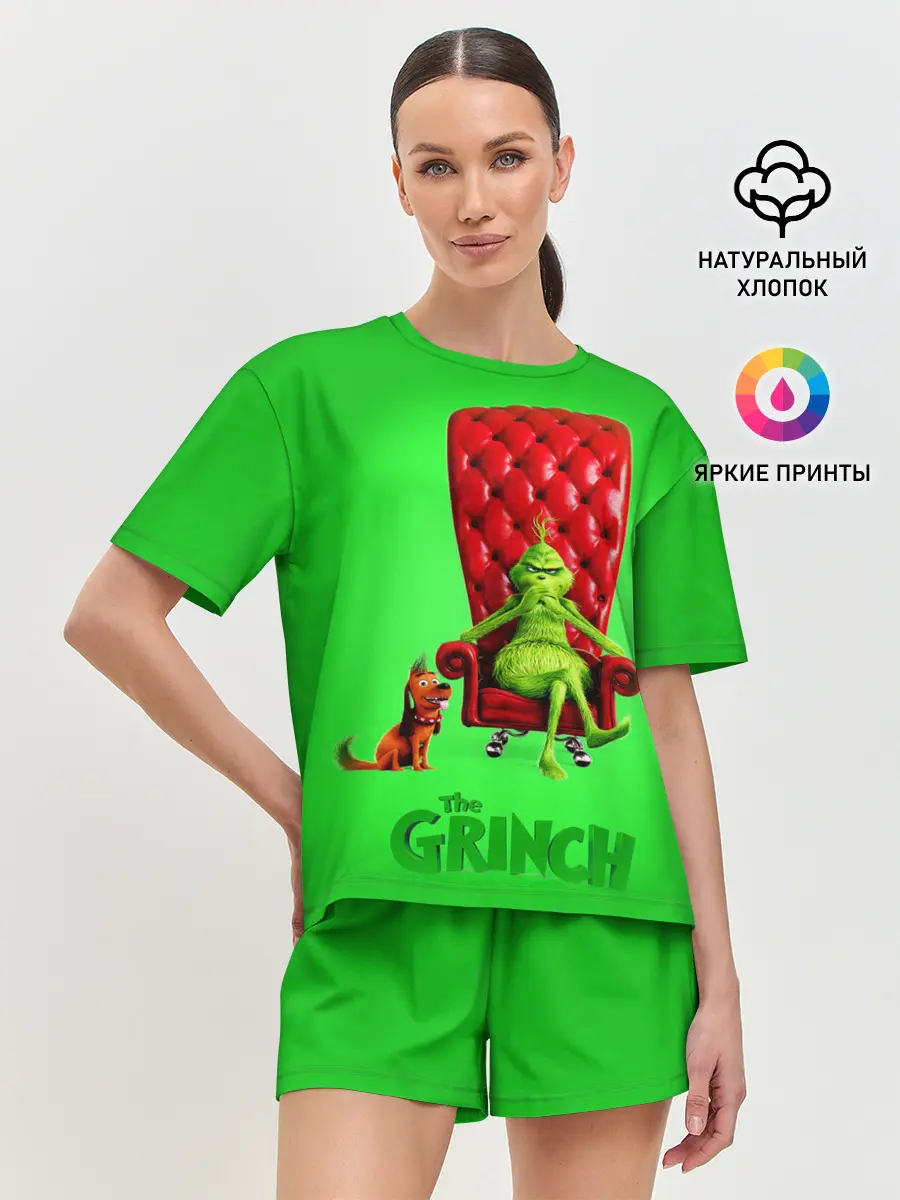 Женская пижама с шортами / The Grinch