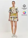 Женская пижама с шортами / woman yelling at cat