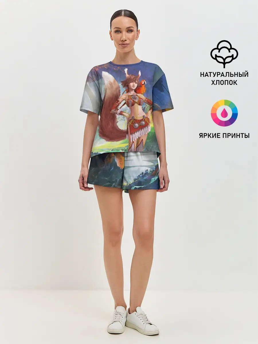 Женская пижама с шортами / Zoomorph PW