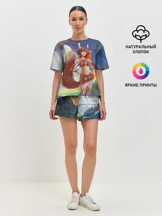 Женская пижама с шортами / Zoomorph PW