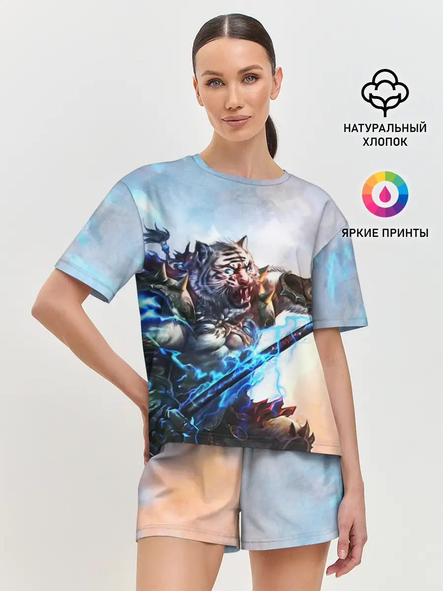 Женская пижама с шортами / Warrior Zoomorph