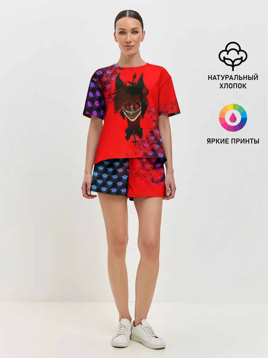 Женская пижама с шортами / Hazbin Hotel Alastor