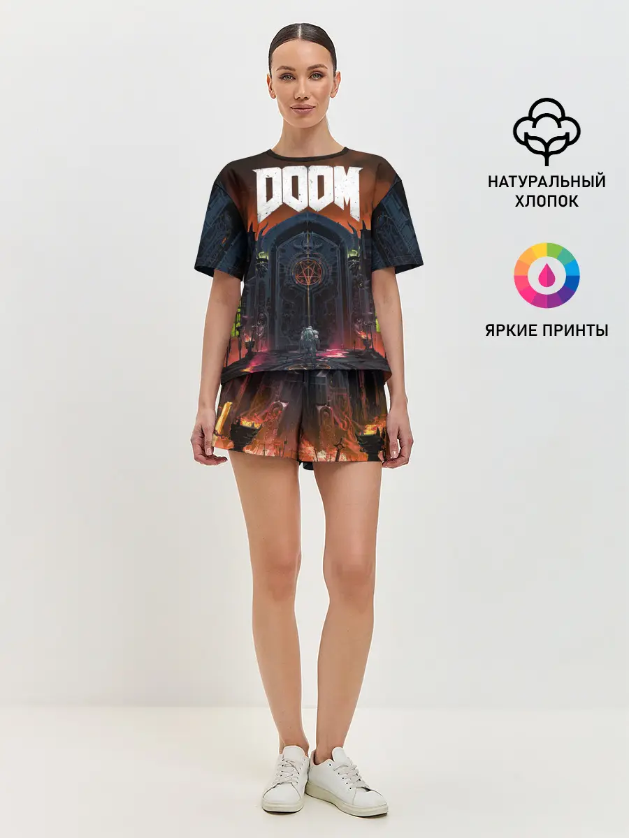 Женская пижама с шортами / DOOM - Hellgate