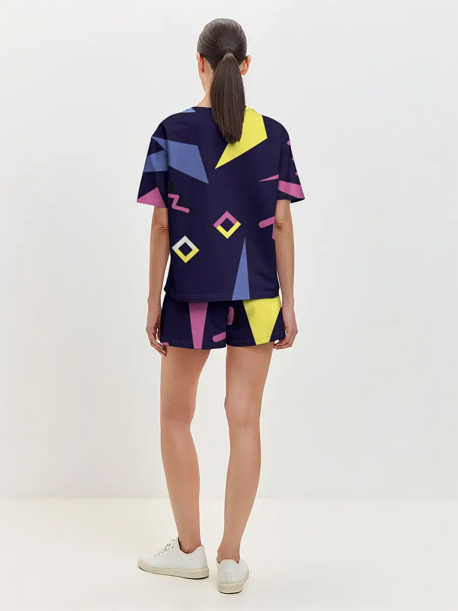 Женская пижама с шортами / Танец геометрии