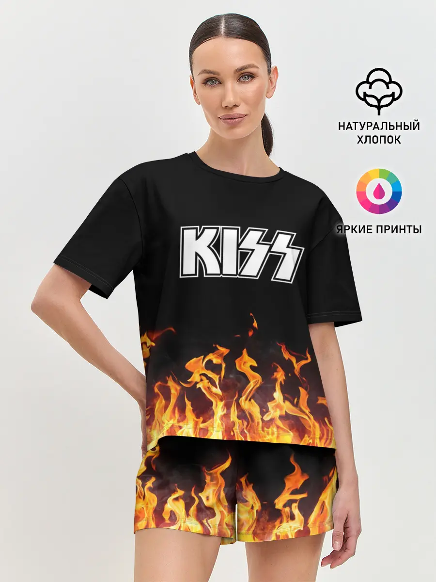 Женская пижама с шортами / Kiss