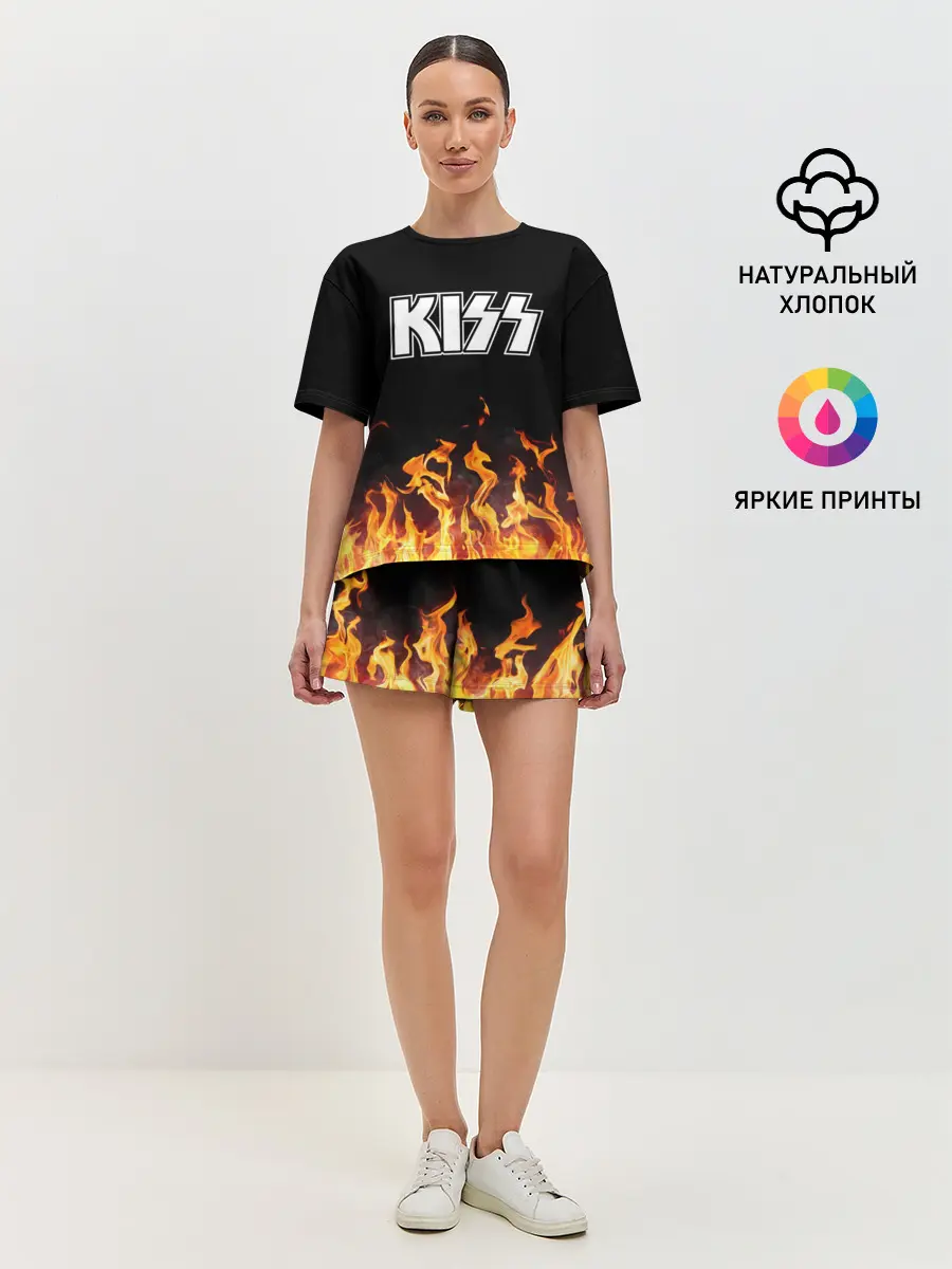 Женская пижама с шортами / Kiss