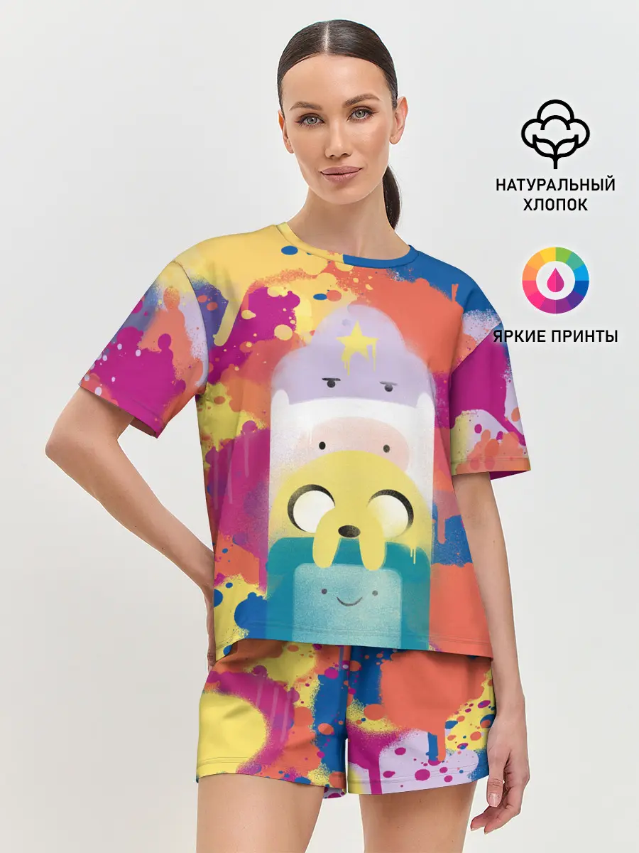 Женская пижама с шортами / Adventure Time
